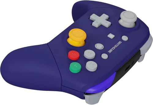 Vista 4 de eXtremeRate Classic SwitchCube - Placa frontal con asas para Nintendo Switch Pro, carcasa de repuesto suave al tacto con botones de juego completo