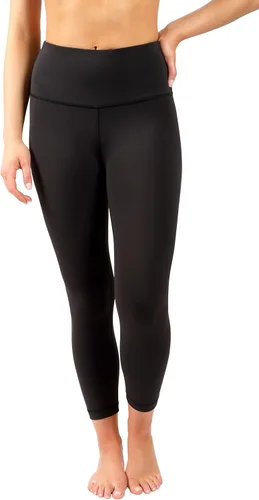 Vista 2 de 90 Degree By Reflex Capris de cintura alta a prueba de sentadillas - Capris de entrenamiento Interlink de 22 pulgadas