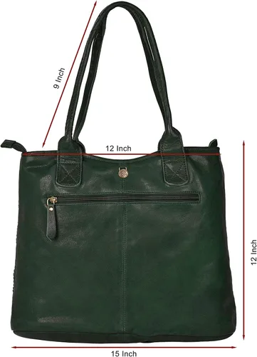 Vista 5 de ANTONIO VALERIA Alice Braided Washed Leather HandBag for Women