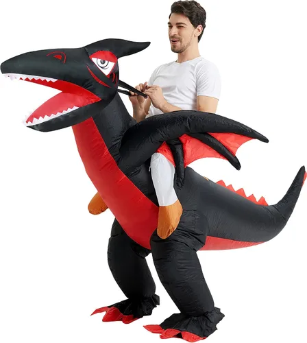 Vista 3 de DAHAKII Disfraz inflable de Navidad, decoración de Navidad, disfraz inflable para adultosdesfile de Navidad