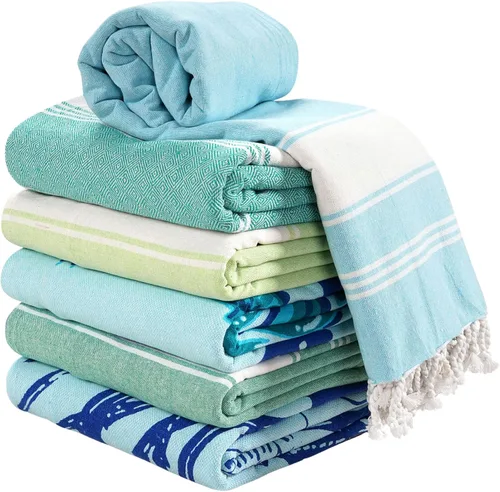 Vista 40 de LANE LINEN Toalla de Playa, Paquete de 2 Toallas de Playa de Gran Tamaño, 39"x71", Toallas de Piscina de Secado Rápido para Adultos, Absorbentes a