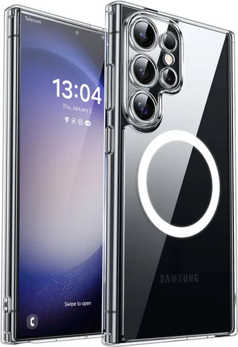 Vista 8 de CANSHN Funda diseñada para Samsung Galaxy A16-5G [protección completa de la cámara] [compatible con Magsafe] funda protectora trasera translúcida