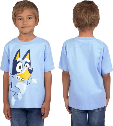 Vista 11 de Bluey Paquete de 3 camisetas para niños para verano, paquete de 3 camisetas de algodón para niños