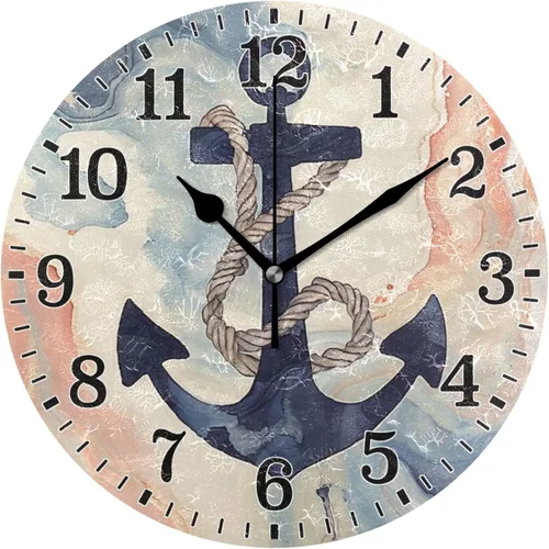Vista 13 de JUNZAN Reloj de bañera con vino romántico espumoso y velas, reloj de pared silencioso de 10 pulgadas, pequeño reloj redondo, decoración de cocina