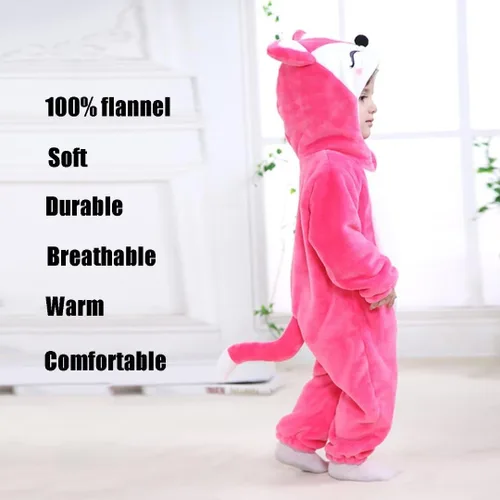 Vista 4 de Disfraces de animales para bebés, mameluco unisex para niños pequeños, rómper para disfraz de Halloween