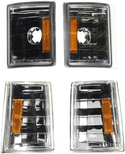 Vista 2 de Luces de esquina para GMC, Sierra, Suburban, Yukon, C10, Negro