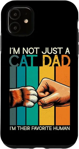 Vista 8 de Cat Dad Father Cat Lover Parent Father's Day Papa Fatherhood Case for iPhone 16