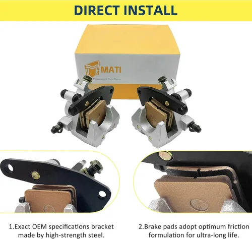Vista 3 de M MATI Pinzas de freno delanteras izquierdas y derechas para Suzuki Eiger 400 500 Ozark 250 Quadsport 250 400 Vinson 500 LTA 400 500 LTF 250 400 LTZ