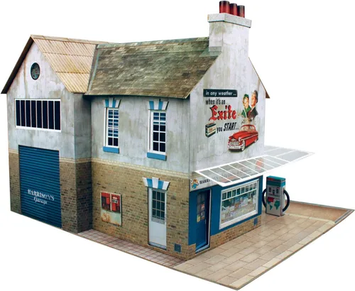 Vista 2 de O Calibre 7 mm 1: 48 Escala Modelo Railroad construcción de cochera & tienda Kit la citybuilder