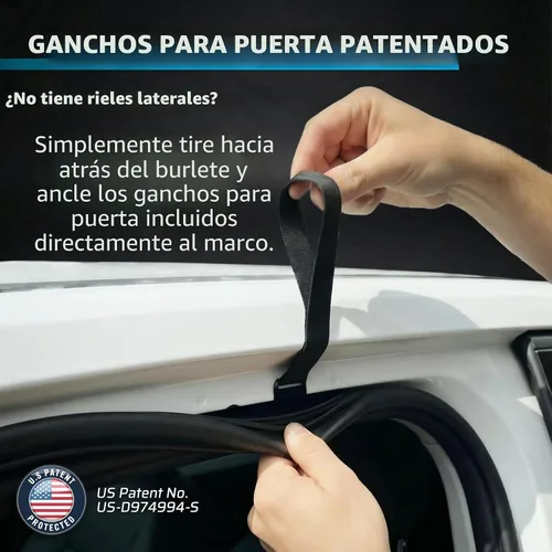 Vista 7 de Portaequipajes para techo – 15 pies cúbicos de largo, impermeable suave cubierta para techo de coche, bolsa de carga resistente con ganchos