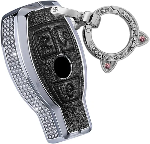 Vista 10 de ontto Funda para llave de coche con diamantes de imitación de 2 botones para Mercedes-Benz A Class B C E S G M V Class CLA CLS GLA GLC GLE GLK GL