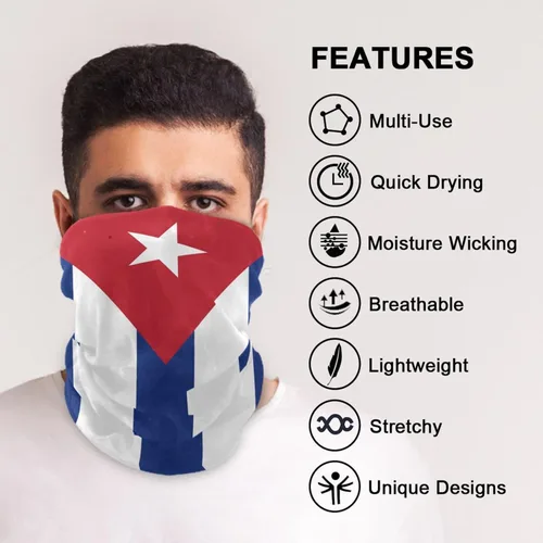 Vista 5 de UWSG Bandanas de moda para la cabeza, sin costuras, polaina para el cuello, pasamontañas