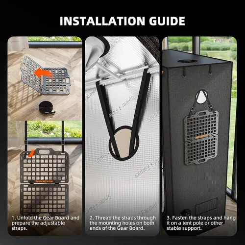 Vista 6 de Spider Farmer Grow Tent Gear Board 2026 Sistema de gestión de cables