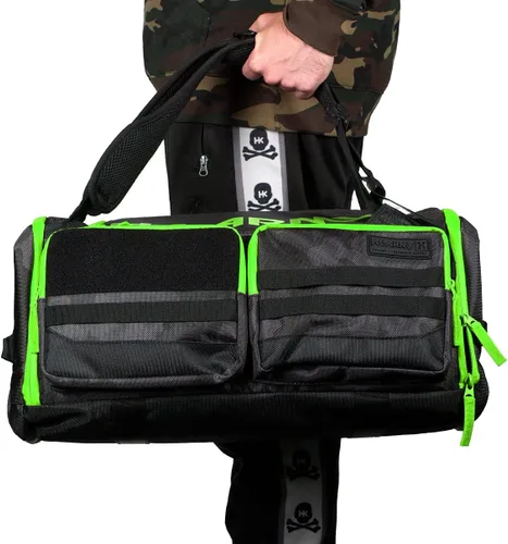 Vista 2 de HK Army Expandir Mochila Paintball Gearbag - Shroud Black/Green