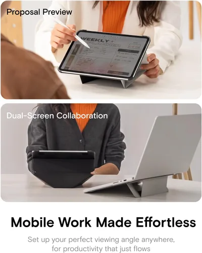 Vista 5 de MOFT Funda dinámica tipo folio para iPad Pro de 13 pulgadas (M5 2025 / M4 2024) – [Protección de esquina reforzada] Soporte magnético delgado