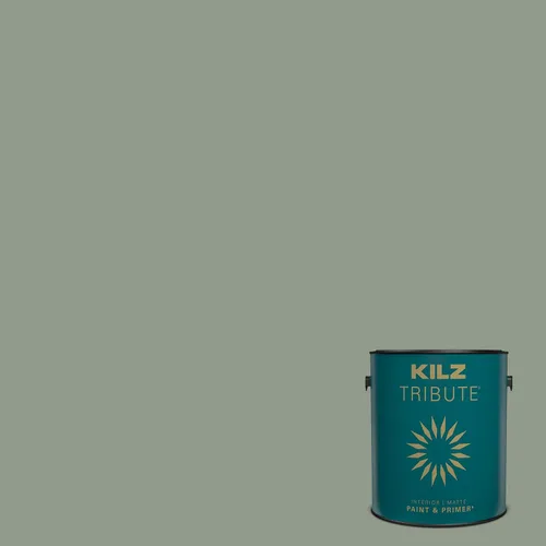 Vista 145 de KILZ TRIBUTE Pintura e Imprimación, Interior, Muestra de Color, Almost Aqua, 8 Onzas