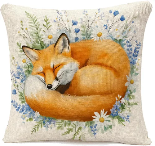 Vista 7 de IBILIU Fundas de almohada de conos de pino de 18 x 18 pulgadas, de algodón y lino, fundas de cojín decorativas para sofá, dormitorio