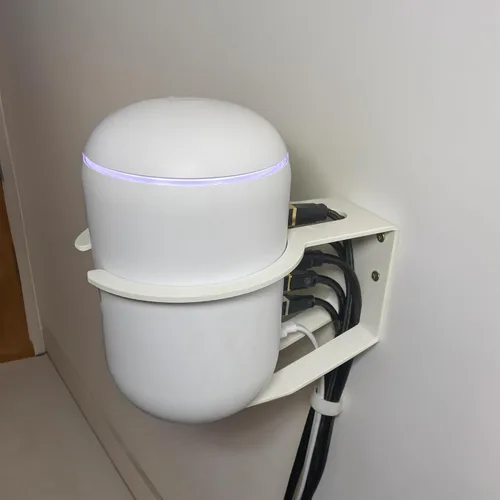 Vista 6 de Soporte de montaje en pared personalizado para máquina UniFi Dream y enrutador UniFi Dream Router, asegurando seguridad y estabilidad - 1 unidad