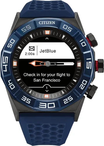 Vista 4 de Citizen CZ Smart Hybrid Smartwatch de acero inoxidable de 1732in seguimiento continuo de frecuencia cardíaca actividad física aplicación de golf