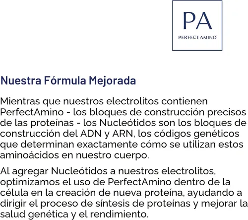 Vista 6 de BodyHealth PerfectAmino Polvo de Electrolitos Sin Azúcar, Hidratación Ayuno Keto Cero Azúcar Mezcla de Bebida de Electrolitos con Minerales Traza