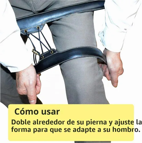 Vista 5 de adorence Correa de Hombro para Saxofón - Correa de Arnés de Saxofón de Cuero Hecha a Mano, Sin Estrés en el Cuello, Alargada para Negro