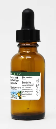 Vista 2 de Terravita Extracto líquido de glicerita de control de la inflamación (1:5) - Sin sabor (1 oz, ZIN: 523586)