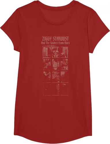 Vista 3 de David Bowie - Camiseta And The Spiders From Mars Faded, Negro
