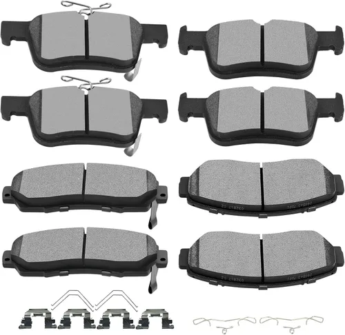 Vista 22 de D373 D374 SCITOO - Juego de pastillas de freno de disco para Honda Civic 1988-1989