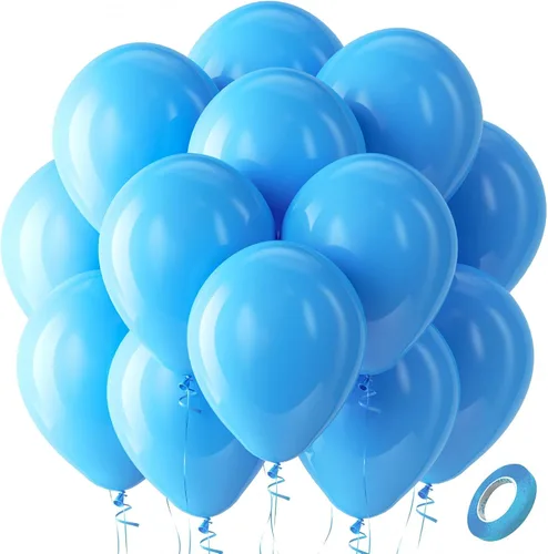 Vista 40 de Bezente Paquete de 150 globos de látex mate color burdeos de 5 pulgadas rojo (07-Red-G42)