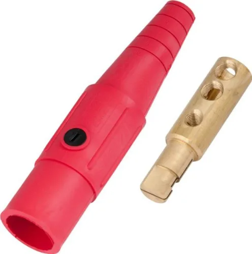 Vista 15 de Marinco CLS20FB-A CLS tipo Cam, serie 16 en línea, conector de un solo pin, 400 amperios, 600 voltios, #2-2/0 AWG, hembra - negro (A)