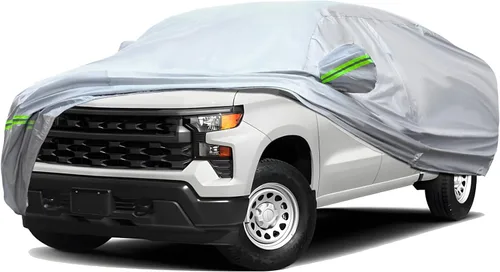 Vista 13 de TUCAREST - Funda de auto completa de 6 capas de alta calidad, diseño de cremallera de carcasa dura, impermeable, resistente a la intemperie