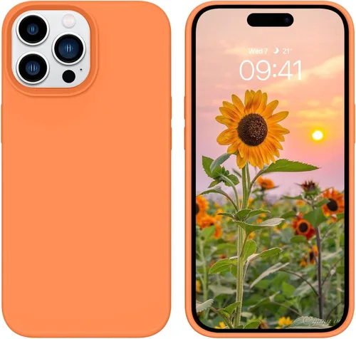 Vista 73 de GUAGUA Funda compatible con iPhone 17 Pro Max de 6.9 pulgadas, silicona líquida, goma de gel suave, delgada, forro de microfibra delgada