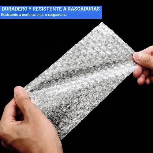 Vista 3 de 200 Piezas Bolsas de Burbujas Transparentes de 4x8 pulgadas, Bolsas Protectoras de Burbujas de Doble Pared Corte al Ras Engrosadas a Prueba