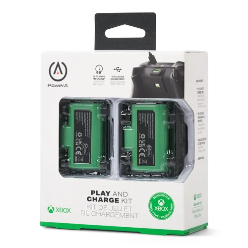 Vista 7 de PowerA Play & Charge Kit for Xbox Series XS and Xbox One - Green