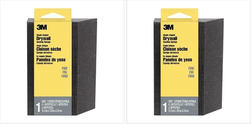 Vista 10 de 3M Angled Sanding Sponge, Fine Grit, Use Wet or Dry, Great for All Purpose Sanding, Washable & Reusable, Use for Interior & Exterior, Angled Sanding