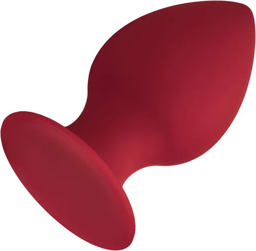 Vista 8 de Forto Tapón de silicona F-98 para hombres y mujeres, consolador de enchufe anal erótico (silicona, negro, pequeño)