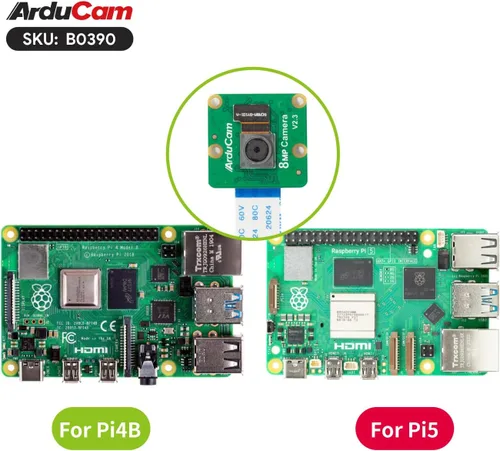 Vista 7 de Arducam Módulo de cámara Raspberry Pi de 8 megapíxeles, módulo de cámara 1080P IMX219 compatible con Raspberry Pi 5, 4 Modelo B, Pi 3/3B+ y Pi Zero