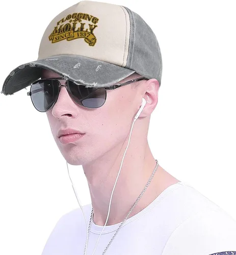 Vista 7 de Mans - Gorra de béisbol para mujer, estilo vintage, lavada, desgastada, para festival de música