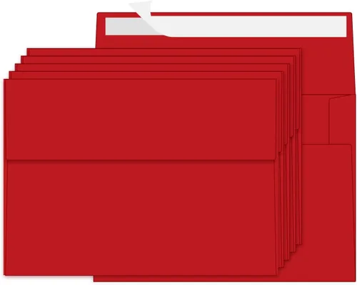 Vista 21 de 100 Paquetes Sobres Negros de 4 x 6 pulgadas para Tarjeta de Invitación, Sobres Pequeños A6 Autoadhesivos para Bodas, Fiestas de Cumpleaños, Baby