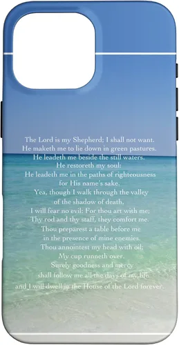 Vista 19 de Psalm 23 Beautiful Christian Beach - Funda para iPhone 17