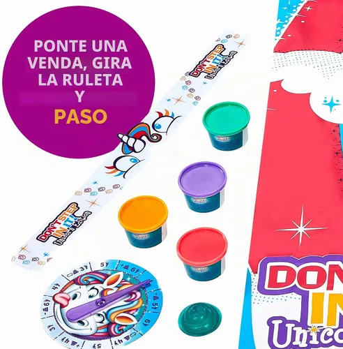 Vista 5 de Hasbro Gaming Don’t Step in It Game, Edición de unicornio (exclusivo de Amazon), para niños de 4 años en adelante