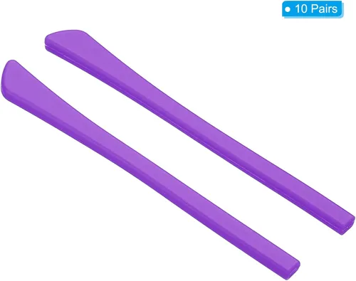 Vista 3 de PATIKIL Puntas de extremo para gafas, gafas antideslizantes para orejas, piezas de calcetín de tubo de silicona para patas cuadradas de metal fino, 2