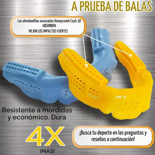 Vista 6 de Bulletproof: ¡El protector bucal más delgado y transpirable del mundo es 3 veces más fuerte! Protector bucal para lucha libre, fútbol, baloncesto
