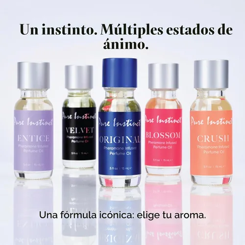 Vista 7 de Pure Instinct BLOSSOM - Perfume de aceite esencial con infusión de feromonas original, para sus mujeres, listo para la TSA