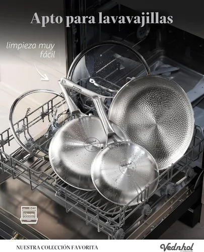 Vista 6 de Sartén de titanio, sartén profesional martillada de titanio puro de 12 pulgadas con tapa, sartén no tóxica para cocinar, utensilios de cocina sin