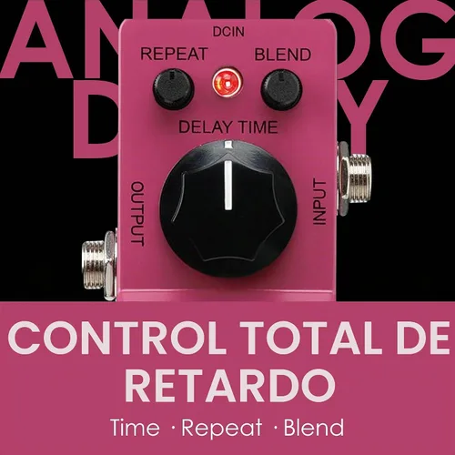 Vista 3 de IBANEZ Dispositivo de Efecto Mini de Delay Analógico - Hecho en Japón (ADMINI), Plateado