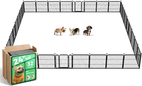 Vista 51 de FXW Rollick - Corralito para perros para patio, campamento con casa rodante, patentado, 24 pulgadas, 2 paneles Fácil instalación, resistente