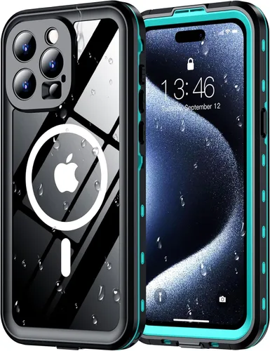 Vista 37 de Red2Fire Funda impermeable para iPhone 16, protector de pantalla integrado y protector de cámara, compatible con MagSafe, cuerpo completo a prueba