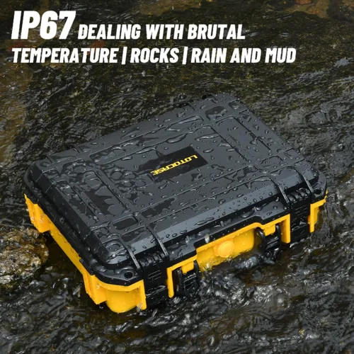 Vista 4 de Estuche para herramienta eléctrica Dewalt Jigsaw – Caja de herramientas dura impermeable para sierra caladora Dewalt 20V DCS334B DCS331B, kit