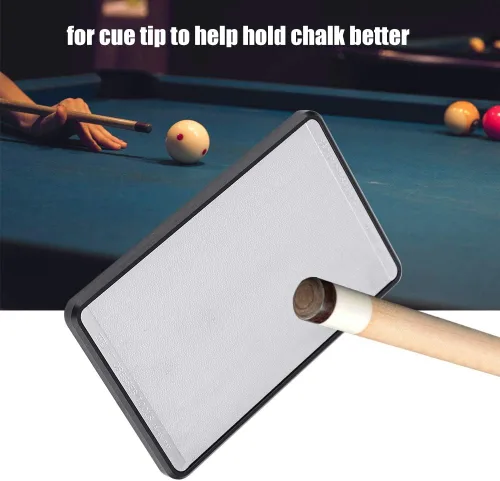 Vista 4 de 2 in 1 Pool Cue Scuffer Featuring a Stainless Steel Matte Surface for Burnishing, a Compact Billiard Cue Tip Shaper for All Billiard Players